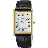 Seiko Quarzuhr SWR104P1, Armbanduhr, Herrenuhr, Lederarmband, analog, Saphirglas