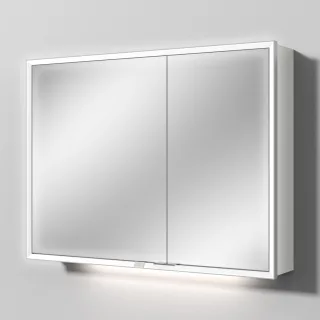 Sanipa Reflection Spiegelschrank MILO 100 mit LED-Beleuchtung, Weiß-Soft, AU03443 AU03443