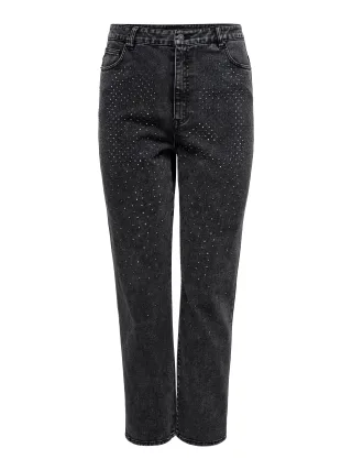 ONLY CARMAKOMA - CAREMILY HW STRAIGHT RHS DNM GUA BF washed black - Gr. - 32