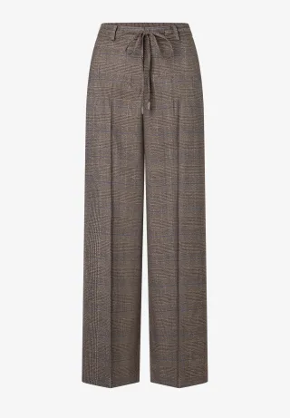 MORE & MORE - Glencheckhose braun - Gr. - 44
