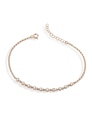 Dkeniz Armband 925/- Sterling Silber rosévergoldet Tennisarmband