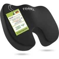 feela Sitzkissen Orthopädisches Auto-Sitzkissen – entlastet Rücken & Steißbein, Mehr Komfort auf langen Fahrten – fördert Haltung & entspanntes Sitzen
