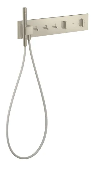 Hansgrohe Thermostatmodul 540/110 Axor ShowerComposition 3 Verbraucher, brushed nickel, 12572820 12572820