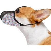 Ledander Maulkorb für Hunde, weiches Air-Mesh-Maulkörbe,verstellbar