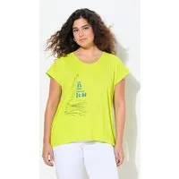 Ulla Popken T-Shirt T-Shirt Boot A-Linie V-Ausschnitt Halbarm