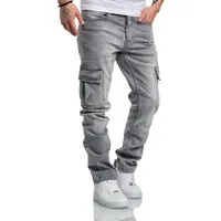 Amaci&Sons Straight-Jeans MIAMI Regular Slim Cargo Jeans
