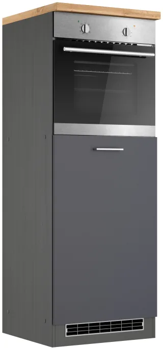 KOCHSTATION Backofenumbauschrank "KS-Milan" Ofenumbauschrank 60 cm, matte oder hochglänzende Fronten