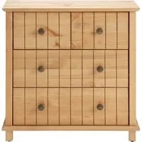 Home affaire Badkommode Vili, Badezimmerschrank, Unterschrank, 4 Schubladen, aus Massivholz