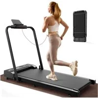 iscooter Laufband Klappbares Laufband bis 14 km/h walking jogging pad, Hochwertiger Stahlrahmen, 2.5HP Hochleistungsmotor