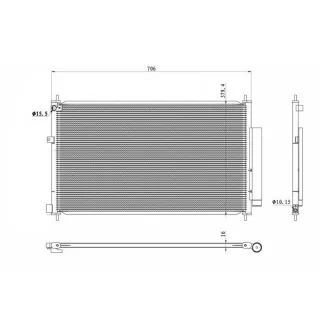 NRF Klimakondensator + Trockner Honda CR-V RE RM 350419