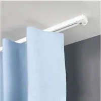 SN DECO GROUP Gardinenschiene Objektschiene SL, 1-läufig, Fixmaß, mit Bohren, verschraubt, Aluminium, in versch. Längen und Farben, Aluminium, Innenlauf, Vorhangschiene