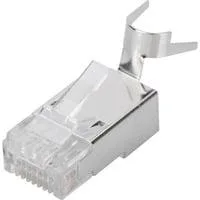 CAT.6a Modularstecker für Rundkabel, geschirmt, 100 Stück