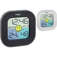 TFA Dostmann Raumthermometer digitales Thermometer-Hygrometer FUN TFA 30.5050 farbiges Display