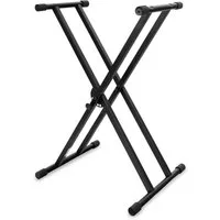 Classic Cantabile Keyboardständer - doppelstrebiges Keyboardstativ, 5-fach höhenverstellbar - belastbar bis 30 kg