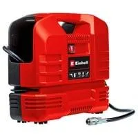 Koffer-Kompressor TC-AC 190 OF Set rot/schwarz, 1.100 Watt, Reifen-Füllgerät, Druckluftschlauch