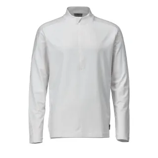 MASCOT Herren Langarmshirt mit kurzem Reißverschluss Weiß S - 22681-618-06-S
