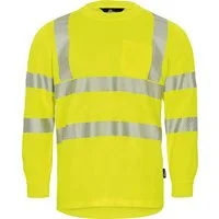 vizwell Langarmshirt Warnschutz Langarm-Shirt mit UV Schutz und Coolpass sehr strapazierfähig und schnell trocknend