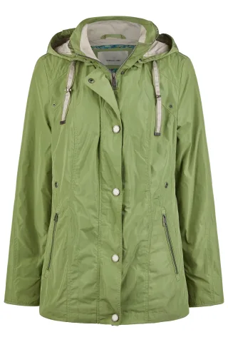Barbara Lebek - Jacke mit Kapuze cactus green - Gr. - 46