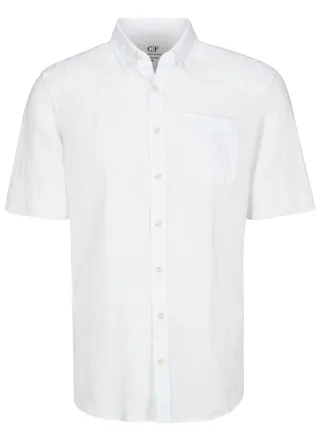 COMMANDER Finest Clothing - Hemd, 1/2 Arm clean white - Gr. - L