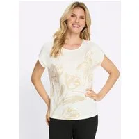 Sieh an! T-Shirt Rundhals-Shirt Extra kurz