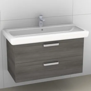 Artiqua 413 Waschtischunterschrank für IT! 121900, 121903, 121905 Graphit Struktur quer, 413-WU2L-K1 413-WU2L-K115-7098-401