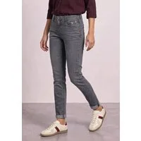 STREET ONE 5-Pocket-Jeans Style Jane mit Dekodetails / Slim Legs / Stretch