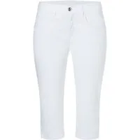 MAC Caprihose Capri-Summer-Clean Sommerhose Kniebedeckend mit kleinem Schlitz am Saum