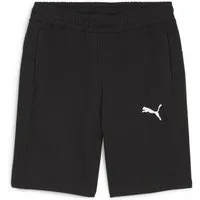 PUMA Shorts teamGOAL Casuals Shorts schwarz-blau-silber