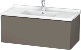 Duravit L-Cube Waschtischunterbau wandhängend Flanell Grau Seidenmatt 1020x469x408 mm - LC616609090 LC616609090