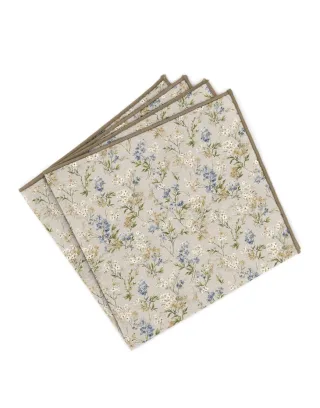 mr. célestin - Einstecktuch mit Muster - Belgravia beige - Gr. - OS