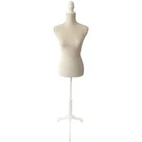 relaxdays Schneiderpuppe Weibliche Schneiderpuppe 36/38 Spitze