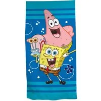 Sponge Bob Strandtuch Spongebob Schwammkopf Mikrofaser Badetuch Strandtuch, 70x140 cm