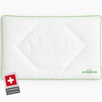 Welldora Kopfkissen Kinderkissen 40x60 cm flach für Kinder 1–6+ Jahre aus Baumwolle, OEKO-TEX® Standard 100 Certificate 17.HNC.28158