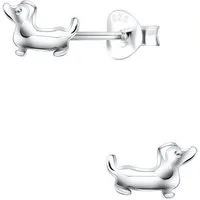 ALEXANDER YORK Paar Ohrstecker HUND DACKEL, 2-tlg. (Ohrstecker), 925 Sterling Silber
