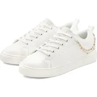 LASCANA Sneaker modisches Ketten-Element, Schnürhalbschuhe, Freizeitschuhe VEGAN