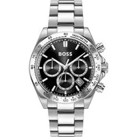 BOSS Multifunktionsuhr HERO 2.0 1514267, Quarzuhr, Armbanduhr, Herrenuhr, Edelstahlarmband, analog, Tag