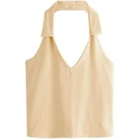Next Trägertop Neckholder-Top mit Kragen (1-tlg)