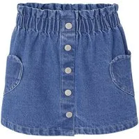 vertbaudet Minirock Mädchen Jeansrock mit Herztasche