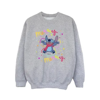 Disney - "Lilo & Stitch Merry Rainbow" Sweatshirt für Mädchen (Grau)