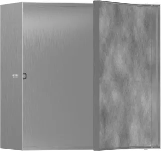Hansgrohe XtraStoris Rock Wandnische mit befliesb.Tür 300 x 300 x 140 mm BST, 56091800 56091800