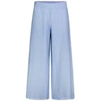 SUBLEVEL Stoffhose Modisches Streifenmuster mit elastischem Bund Striped Palazzopants