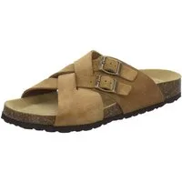 AFS-Schuhe 314284 Kralle Pantolette für Herren mit Fußbett, bequeme Sandalen aus Leder