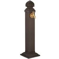 relaxdays Gartenbrunnen Standbrunnen antik 81 cm, braun