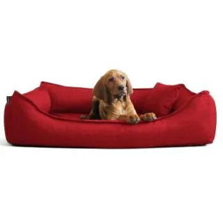 Tierlando DONALD ORTHO Hundebett Anti Haar M L XL XXL 80 100 120 150cm dunkelrot 1,5 m, 25 cm, 1 m