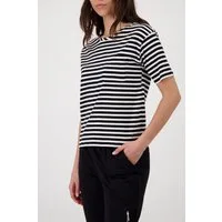 Monari Rundhalsshirt mit Streifen
