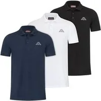 Kappa Poloshirt Kappa Herren Polo VELEOT 3 Polo Shirt 3er-Pack s/s 707408