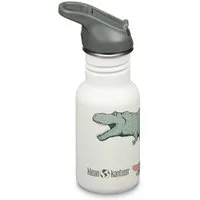Klean Kanteen Trinkflasche Robuste Edelstahl-Kindertrinkflasche 355 ml – ideal für Schule, Kindertrinkflasche 355ml - Dino Skate
