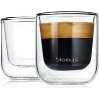 blomus Espressoglas NERO, 2-tlg., Glas, Doppelwandig, 2-teilig