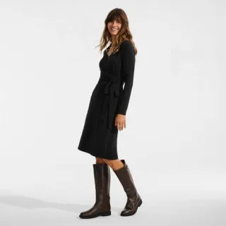 Wickelkleid aus Baumwolle/Modal-Mix für Damen, Damen, size: regular, Blau, Baumwolle Modal, by Lands' End