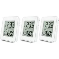 Miraval Klimamesser Digitales Thermometer Hygrometer, (Inklusive Akku), Messbereich 0–50 °C / 20–95 %